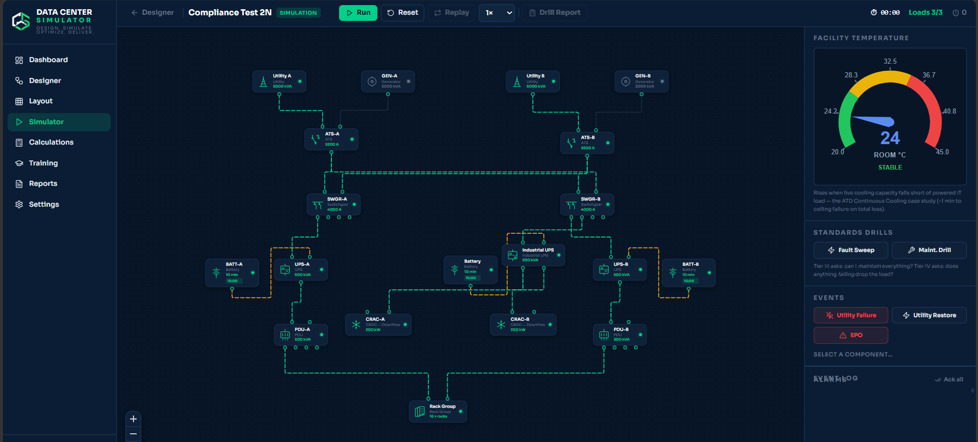 Simulator workspace screenshot